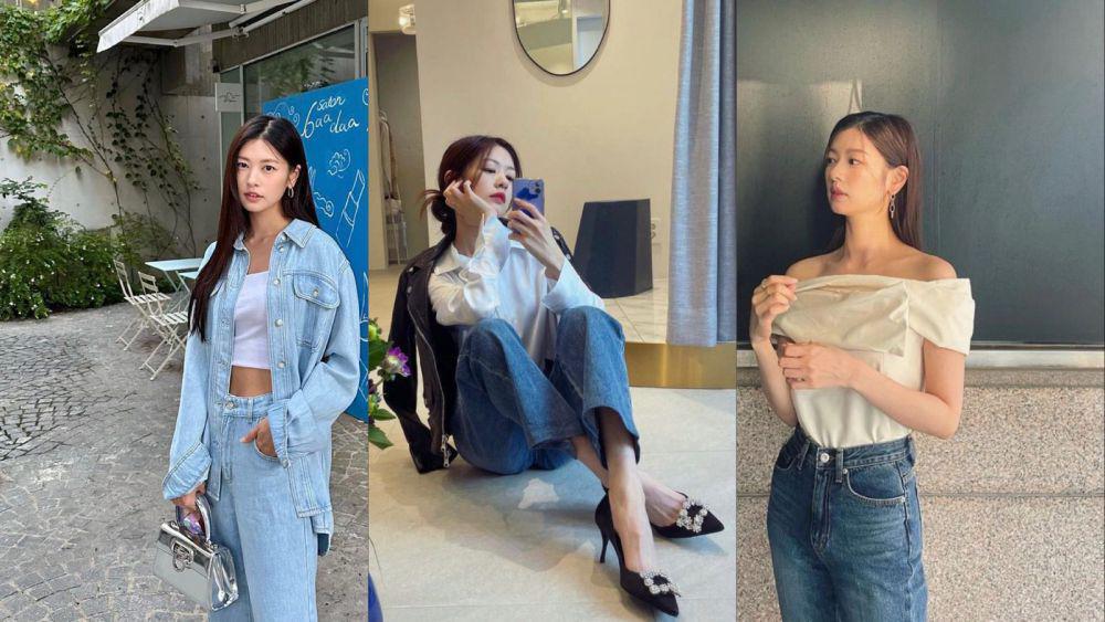 7 Ide Outfit Denim ala Jung So Min Pemain Love Next Door, Kece Abis!