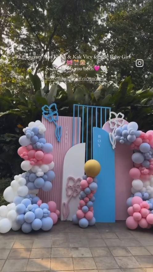 gender reveal Vicy dan Kevin Aprilio (Instagram.com/juny_ing)