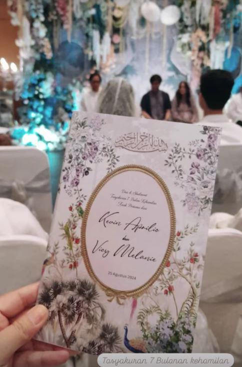 pengajian kehamilan Vicy dan Kevin Aprilio (Instagram.com/vicymelanie)