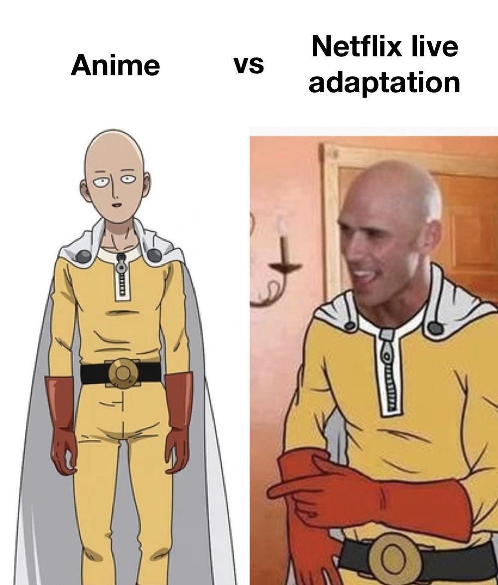 potret meme kocak anime live action (reddit.com/user/filthyrat69)