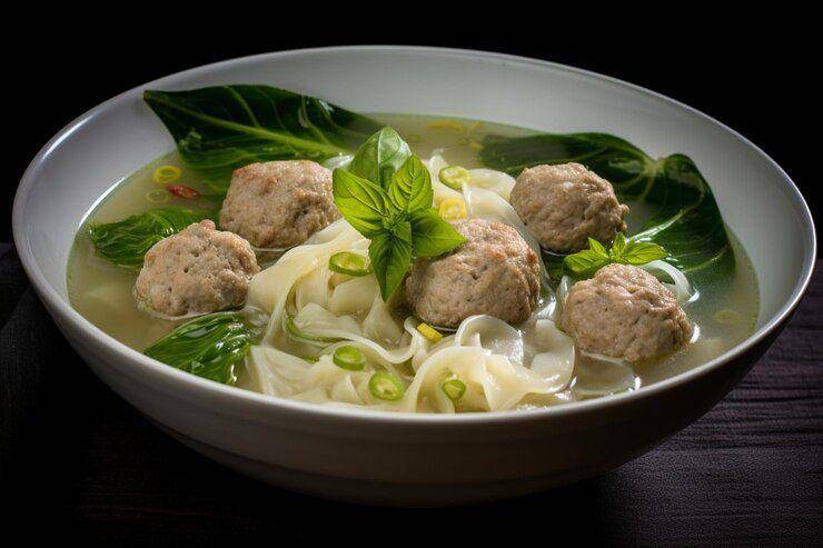 Ilustrasi bakso lezat (freepik.com/akram_designer)