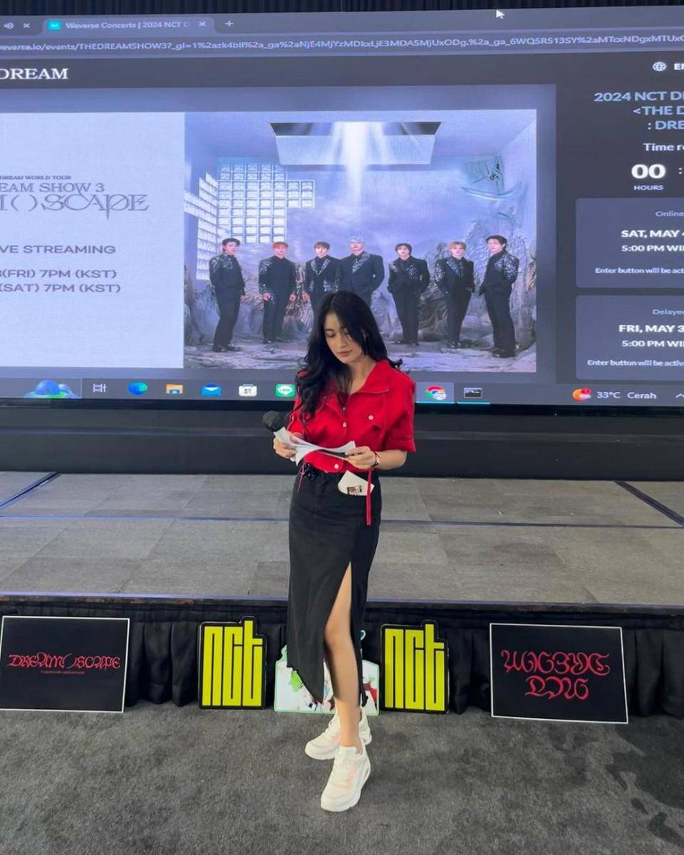 OOTD nonton konser K-pop (instagram.com/maudimo)