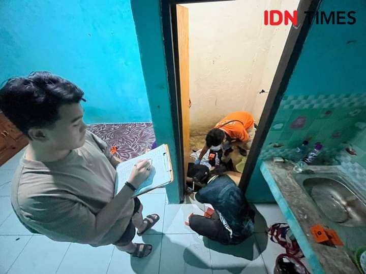 Tim inafis Polres Bima Kota ketika melakukan olah TKP (Dok/Polres Bima Kota)