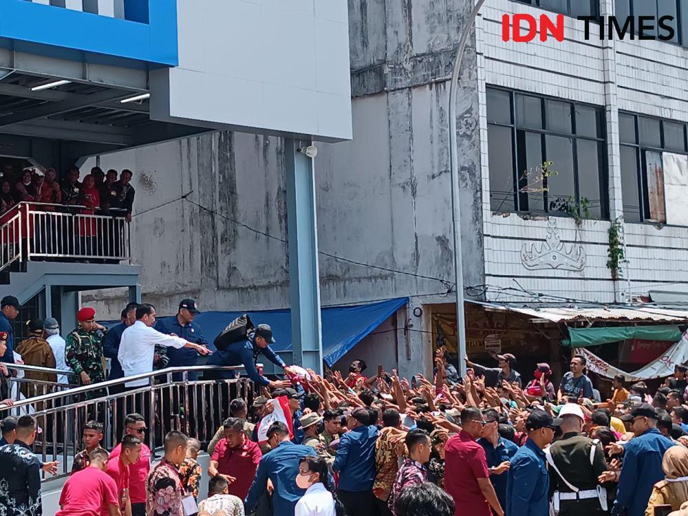 Kala Jokowi Ucap Salam Khas Lampung "Tabik Pun" ke Warga Pasir Gintung