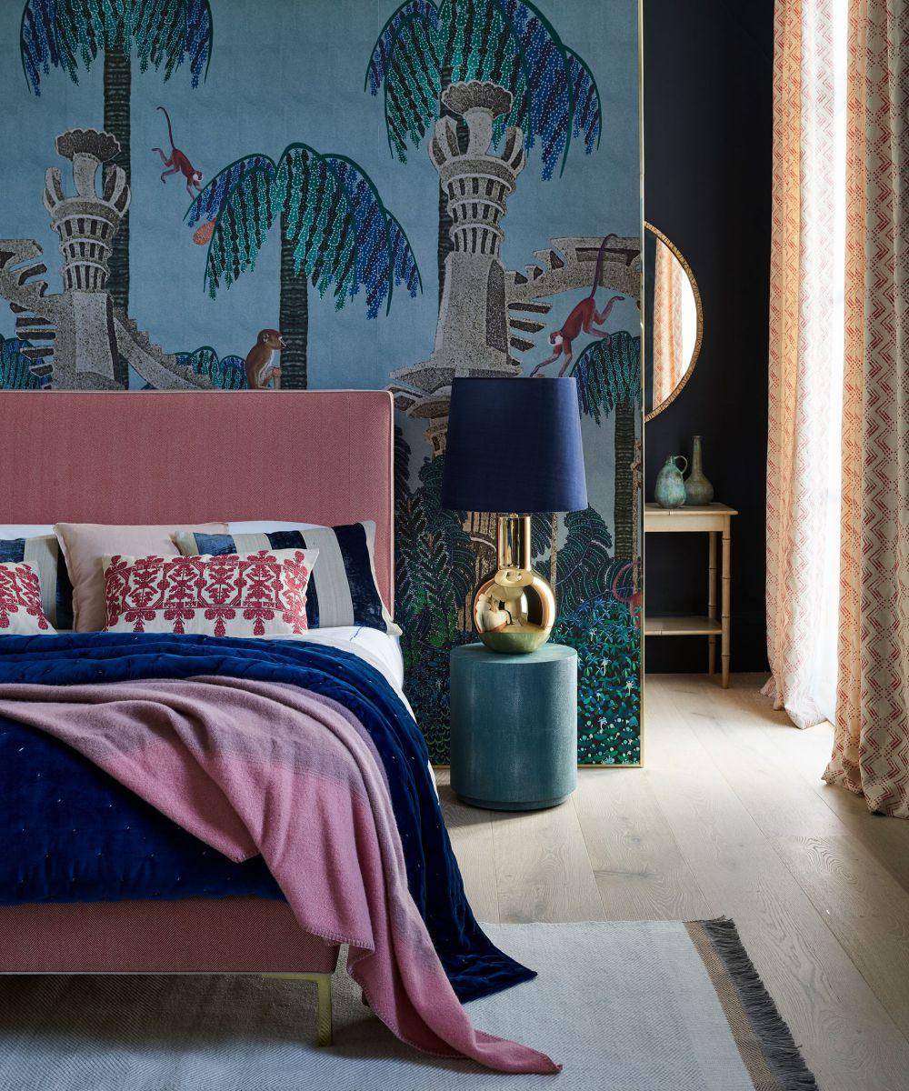 ilustrasi dekorasi dinding kamar tidur remaja perempuan (homesandgardens.com)