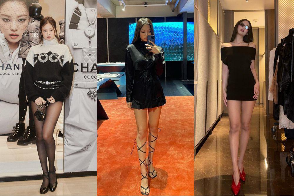 ide gaya feminin nuansa hitam ala Jennie BLACKPINK (instagram.com/jennierubyjane)