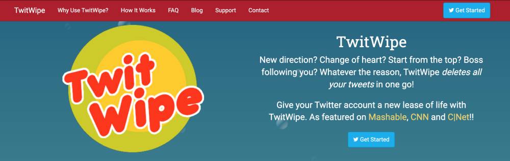 Tampilan situs TwitWipe (twitwipe.com)
