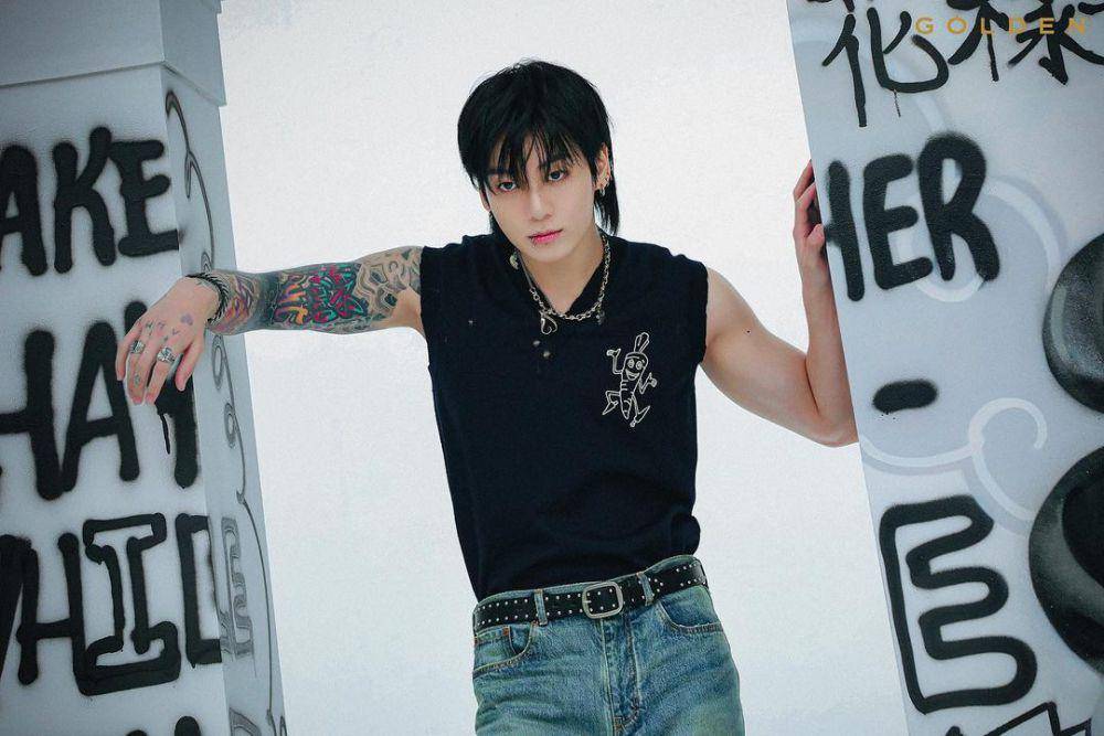 Concept photo sketch album Golden milik Jung Kook BTS yang dirilis Big Hit Entertainment. Instagram/bighit_ent