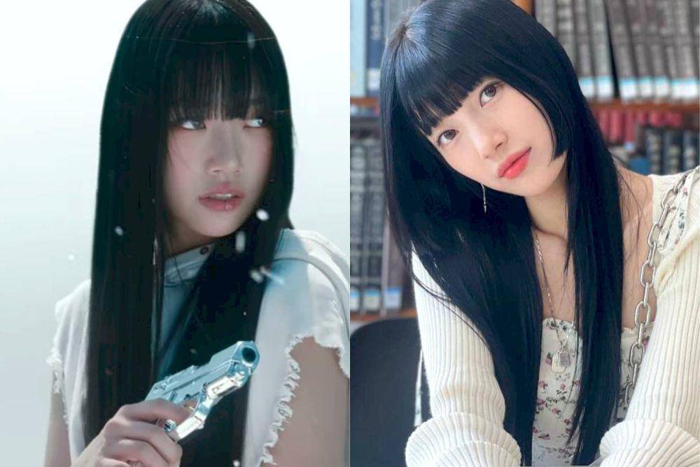 potret mirip Sooin MEOVV dan Bae Suzy (instagram.com/meovv_official_ | instagram.com/skuukzky)