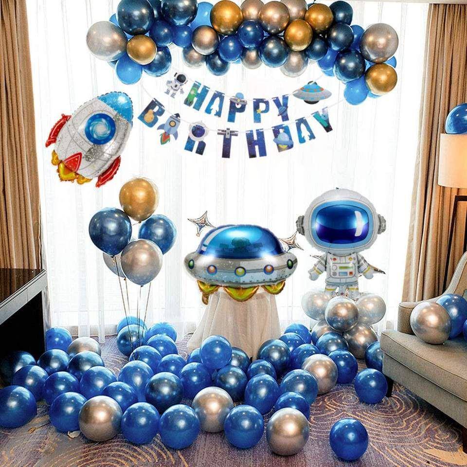 Ilustrasi dekorasi ultah astronot (Shopee/PartyBaloon)