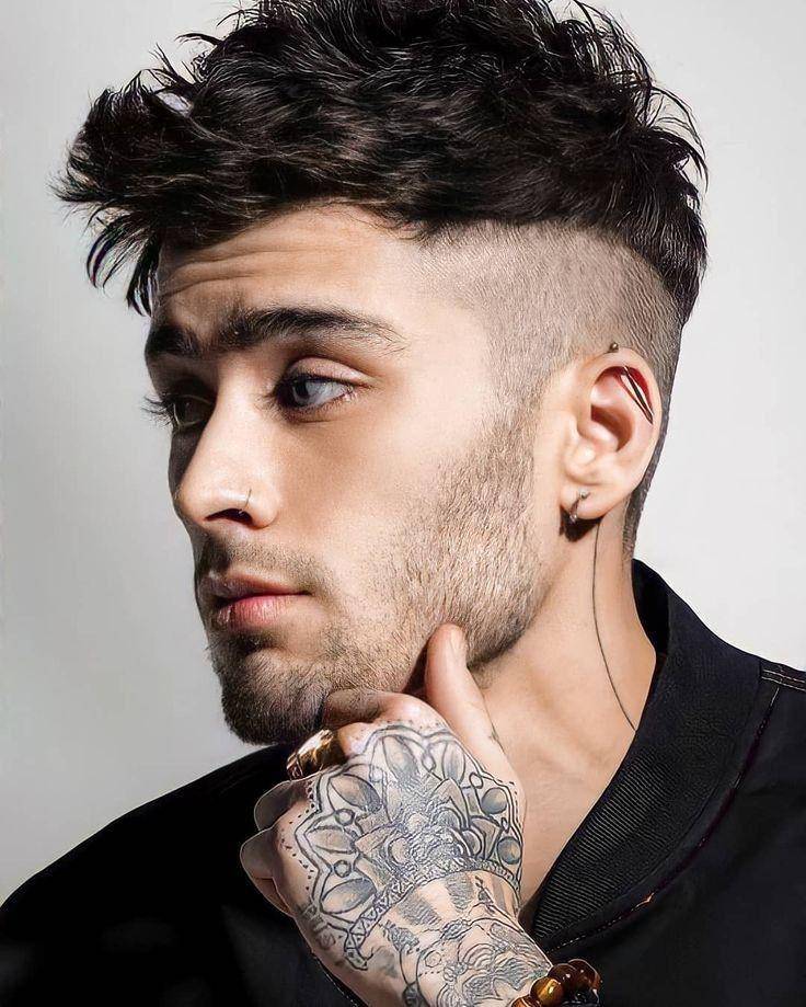 ilustrasi gaya rambut Zayn Malik crop cut (Pinterest.com)