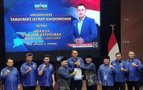 Surat rekomendasi dari Demokrat untuk Gunawan-Umar. (Instagram/@abahgun_official)