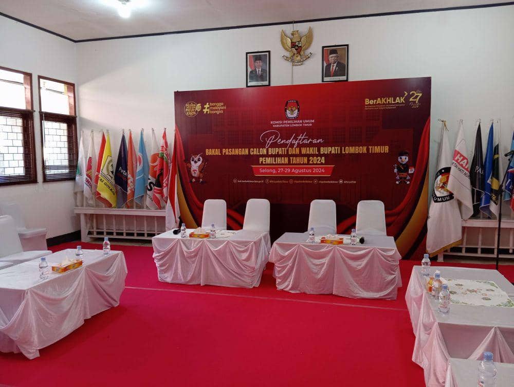 Tak Ada Cabup-Cawabup Daftar ke KPU Lotim pada Hari Pertama