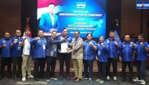 Partai Demokrat serahkan dukungan ke Yoyok  Sukawi maju di Pilkada Semarang. (IST)