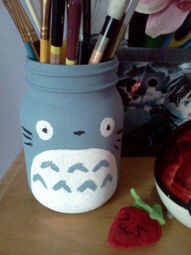 Ilustrasi alat tulis bertema Ghibli Totoro (pinterest.com/CupKait)