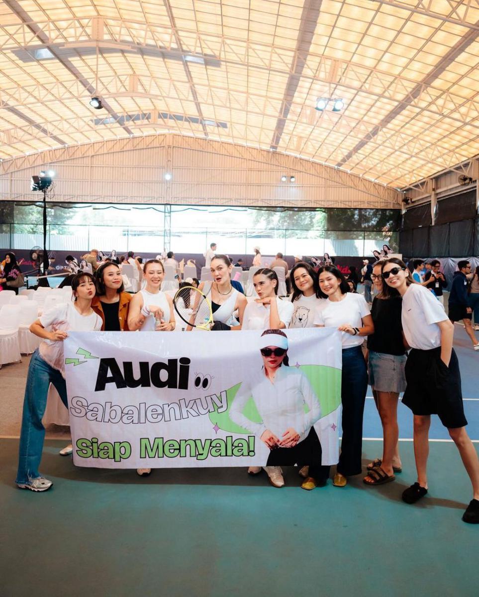 potret Audi Marissa tanding tenis di TBL (instagram.com/audimarissa)