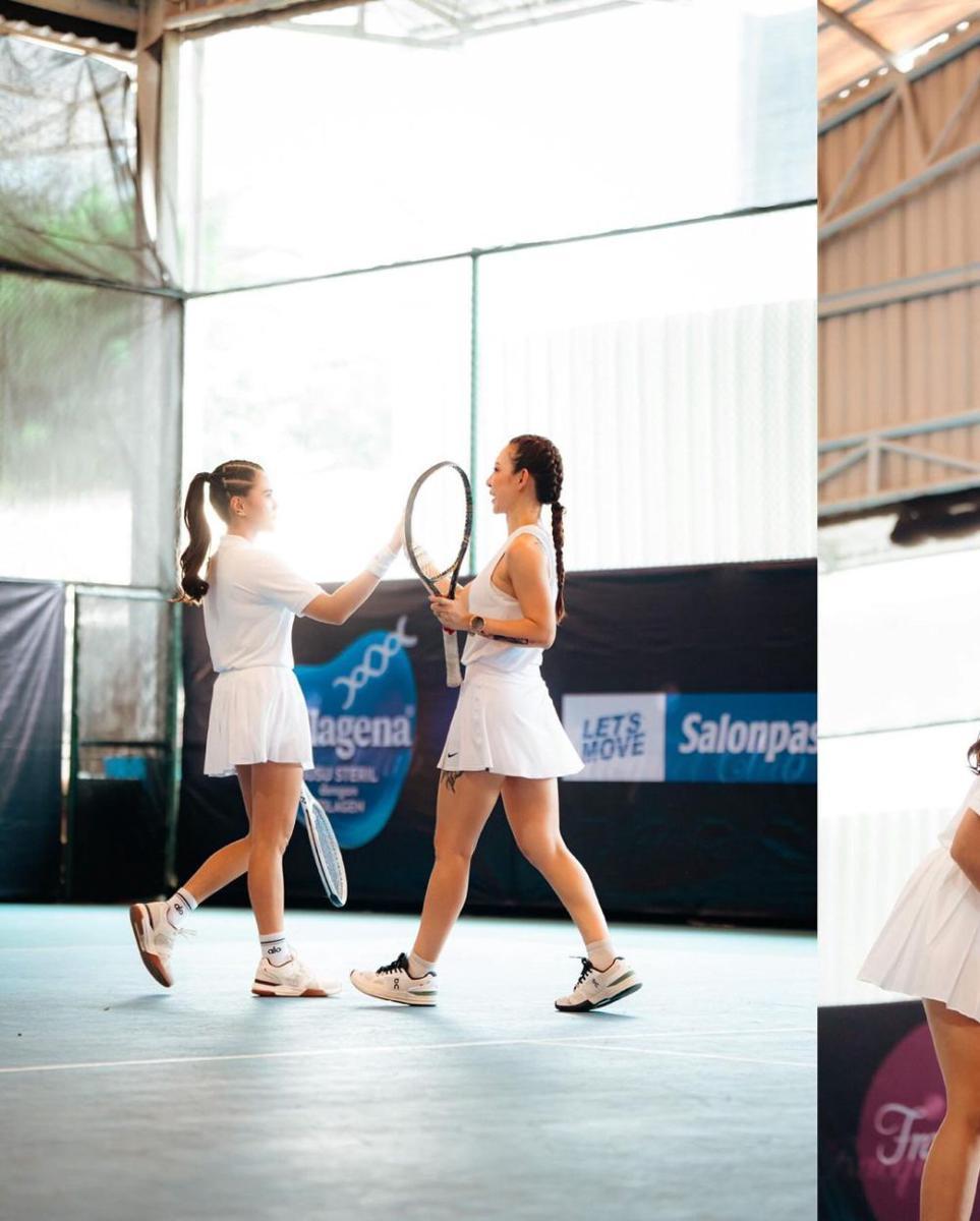 potret Audi Marissa tanding tenis di TBL (instagram.com/audimarissa)
