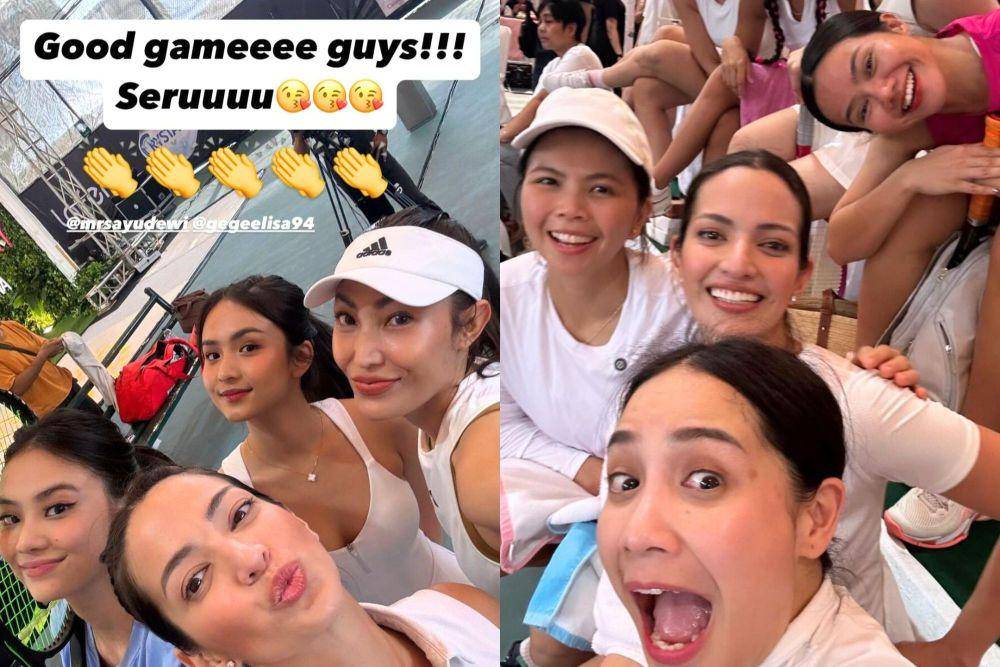 Artis di Tenis Bareng Luna (instagram.com/ramadhaniabakrie) // (instagram.com/yurayunita)