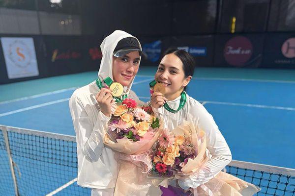 Tenis Bareng Luna, 7 Potret Syahnaz-Nagita Jadi Runner Up