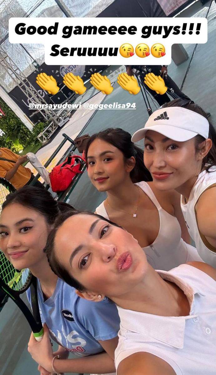 Artis di Tenis Bareng Luna (instagram.com/ramadhaniabakrie)