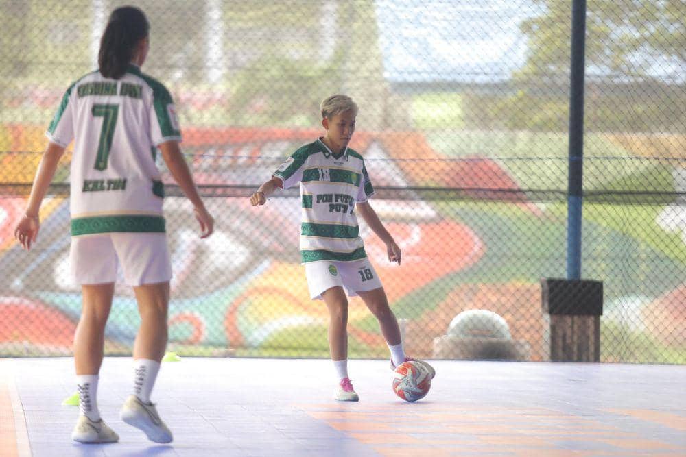 Tim futsal Kaltim berlatih di Me, Senin (26/8/2024) (dok Panpel Futsal PON)
