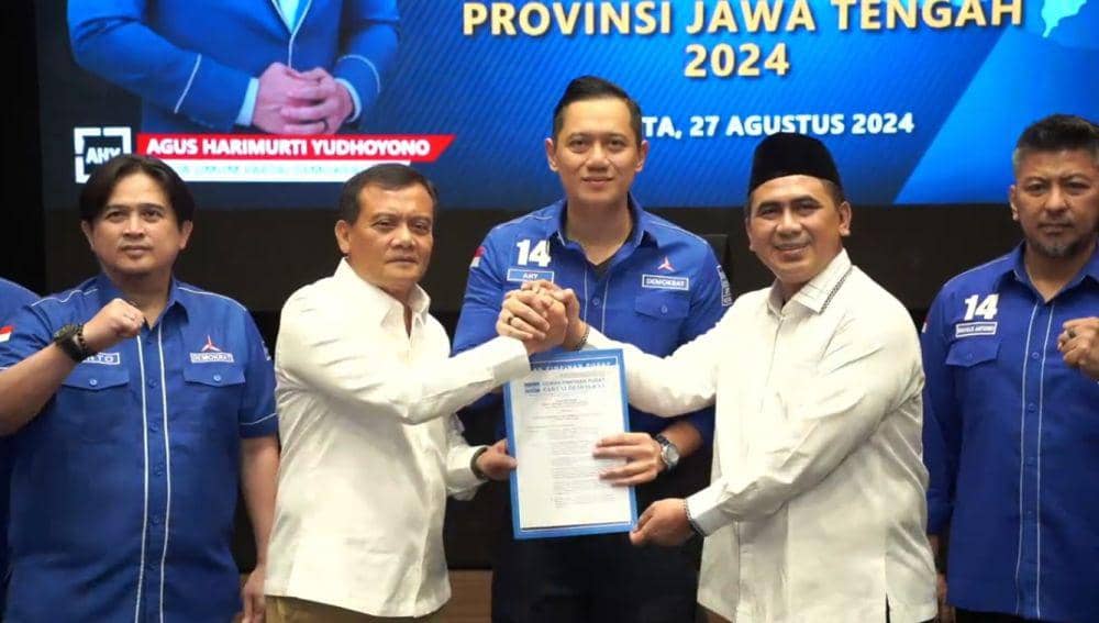 Komjen Pol Ahmad Luthfi dan Gus Yasin diberi rekomendasi dari AHY. (IDN Times/Fariz Fardianto)