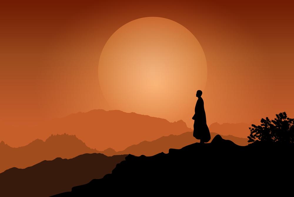 ilustrasi seseorang berdiri di tebing (pixabay.com/kanhaiskan)