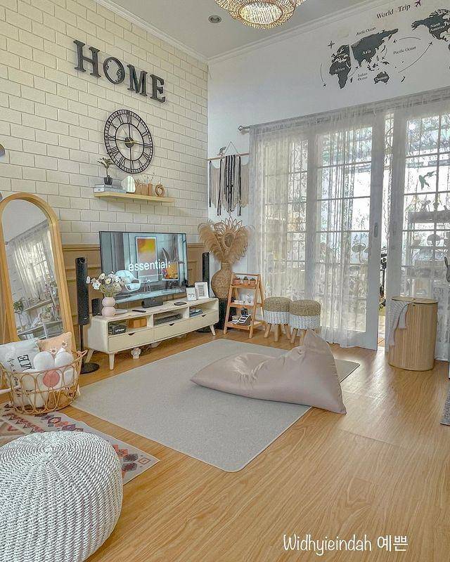 Inspirasi rumah LT 144 LB 66 bergaya Korea (Instagram.com/widhyieindah)