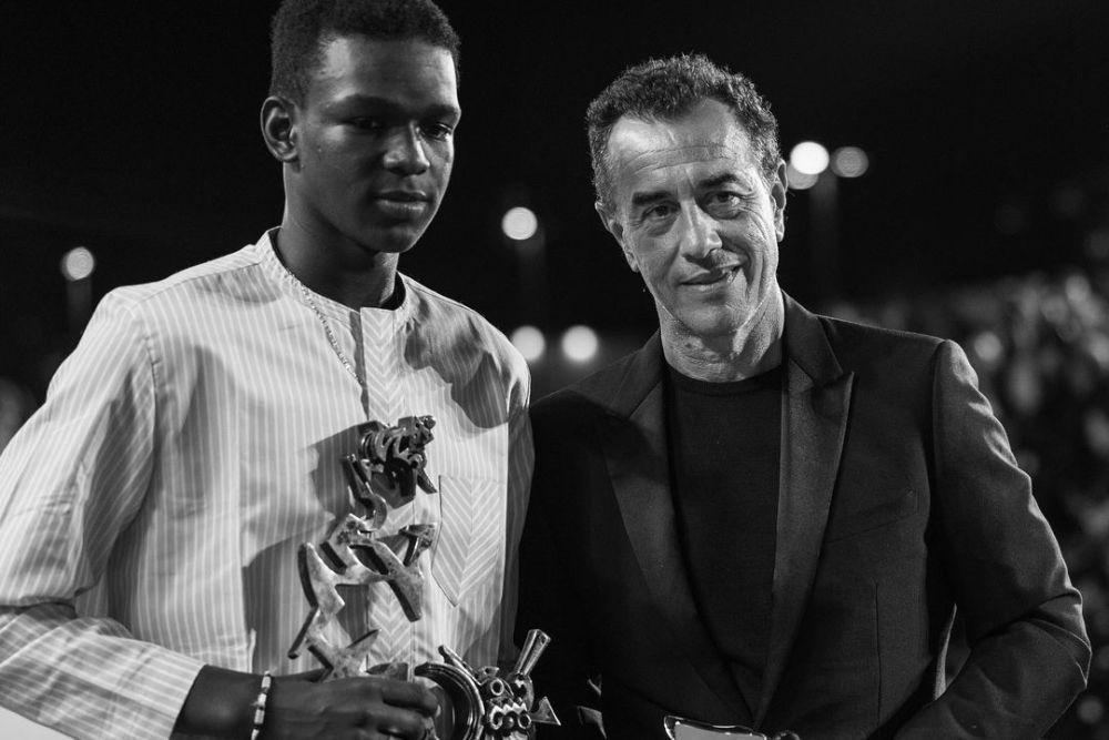 Seydou Sarr dan Matteo Garrone di Venice Film Festival 2023 (instagram.com/labiennale)