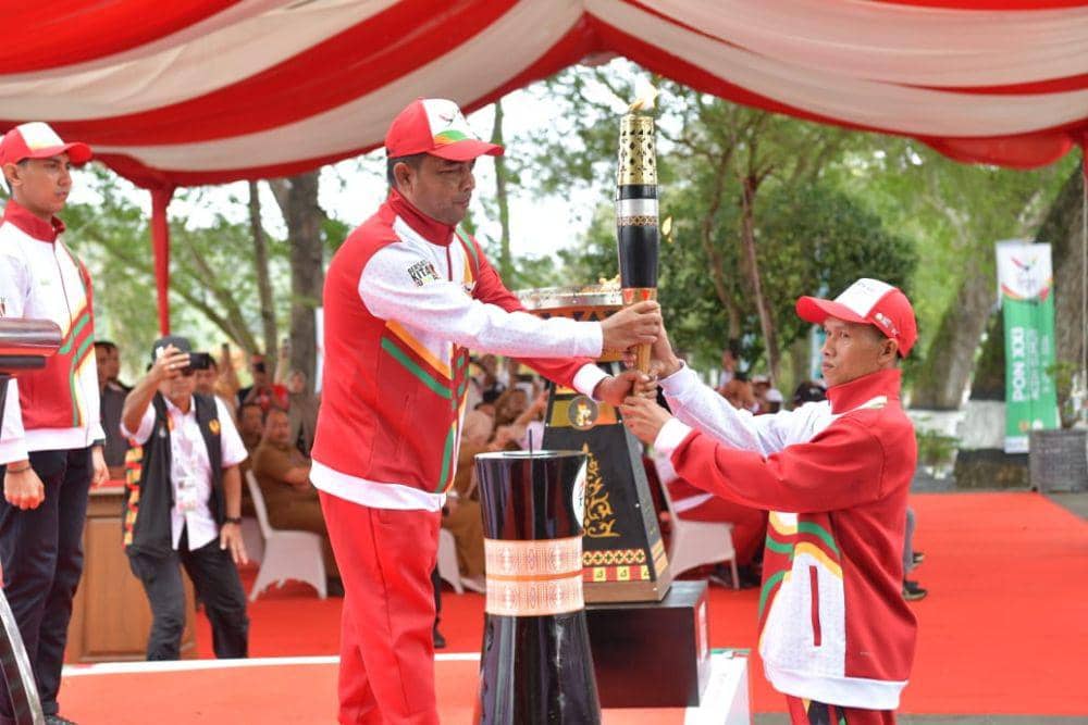 Kirab Api PON mulai digilir dari Kota Sabang, Aceh. (Dokumentasi Humas PB PON Ke-21 Aceh-Sumut 2024 Wilayah Aceh)