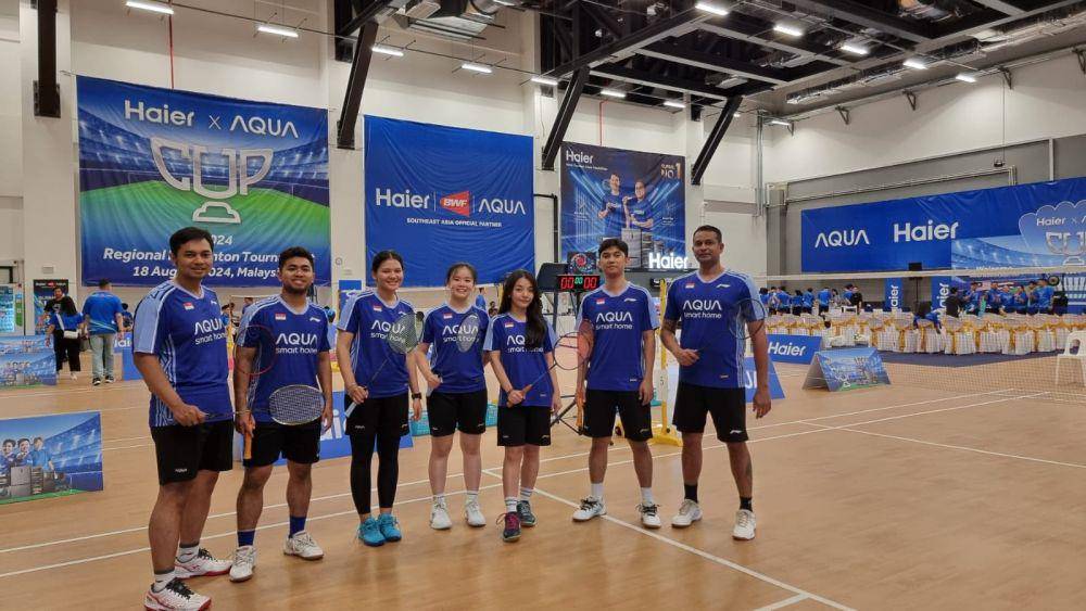 Tim Aqua Indonesia di Regional Badminton Tournament 2024. (Dok. Aqua)