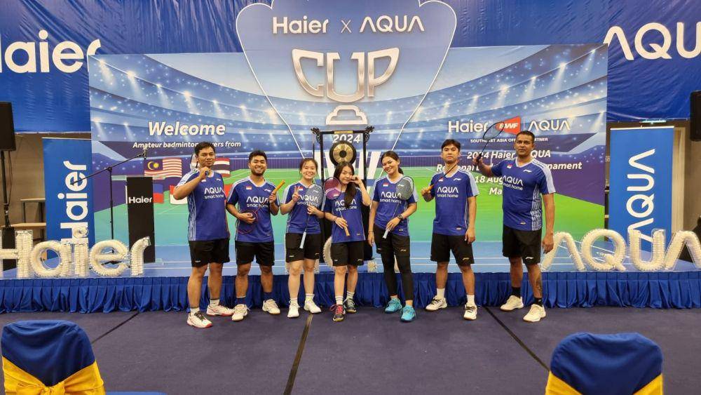 Tim Aqua Indonesia di Regional Badminton Tournament 2024. (Dok. Aqua)