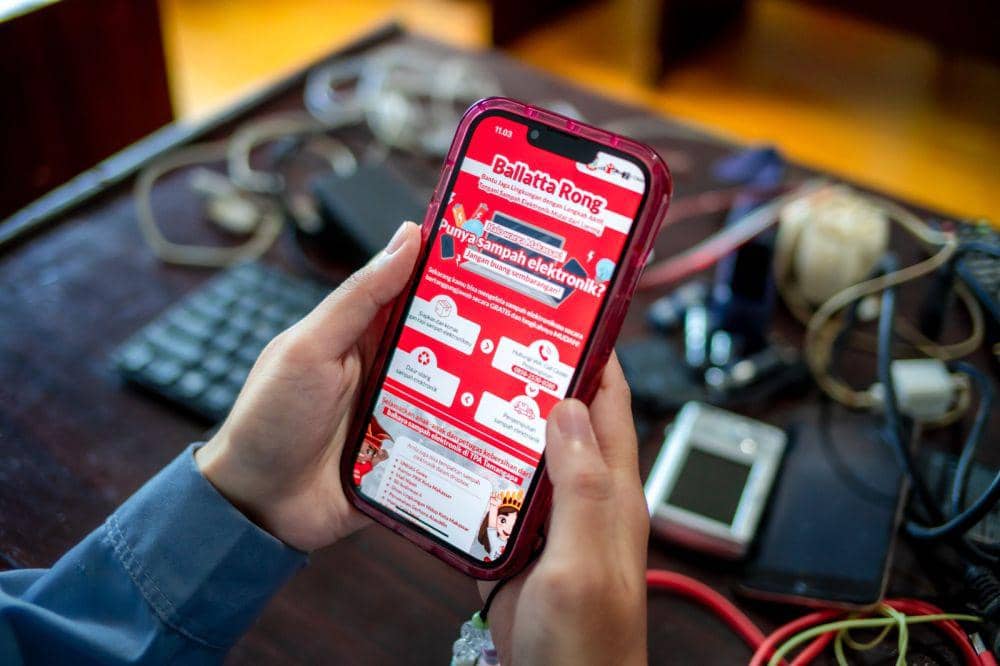 Ekosistem pengangkutan sampah elektronik yang disebut Ballatta Rong (Bantu Jaga Lingkungan dengan Langkah Aktif, Tangani Sampah Elektronik Mulai dari Lorong). (Dok. Istimewa)