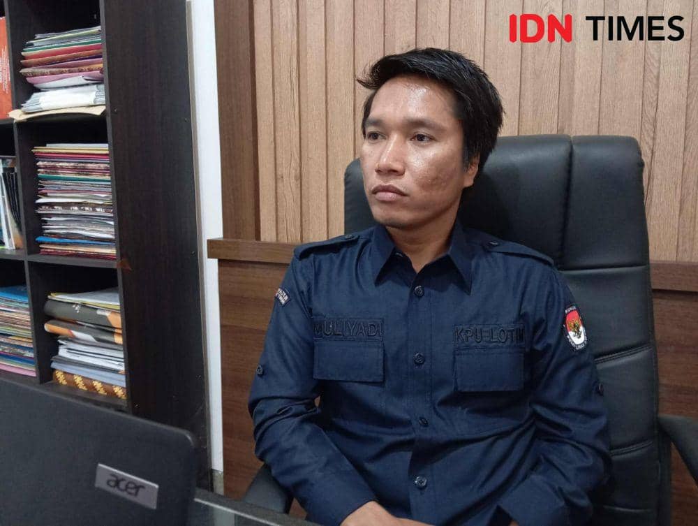 Ketua Teknis Penyelenggaraan KPU Lotim, Mulyadi (IDN Times/Ruhaili)