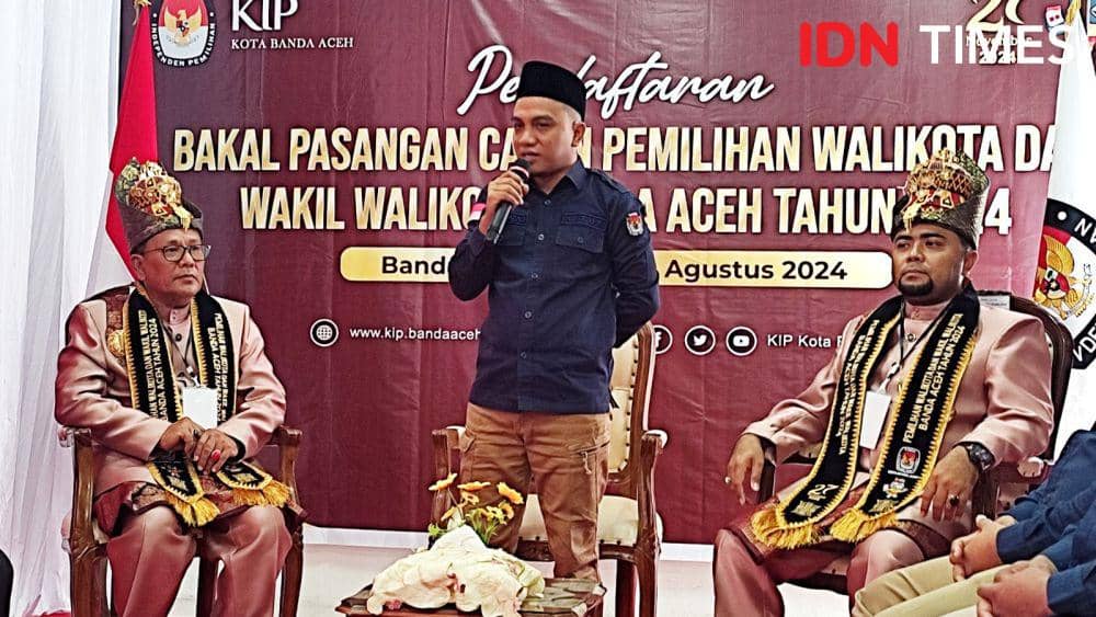 Ketua KIP Kota Banda Aceh, Yusri Razali. (IDN Times/Mhd Saifullah)