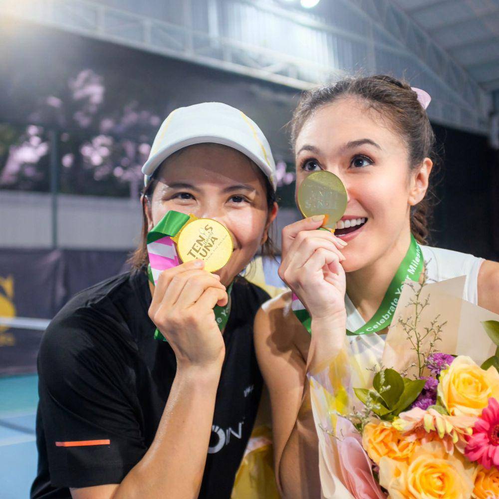 potret Wulan Guritno juara tenis di ulang tahun Luna Maya (instagram.com/wulanguritno)