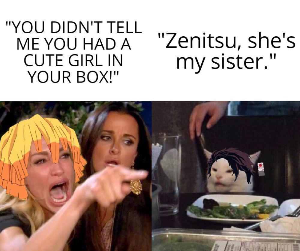 potret meme Zenitsu (reddit.com/user/lanzxd16)