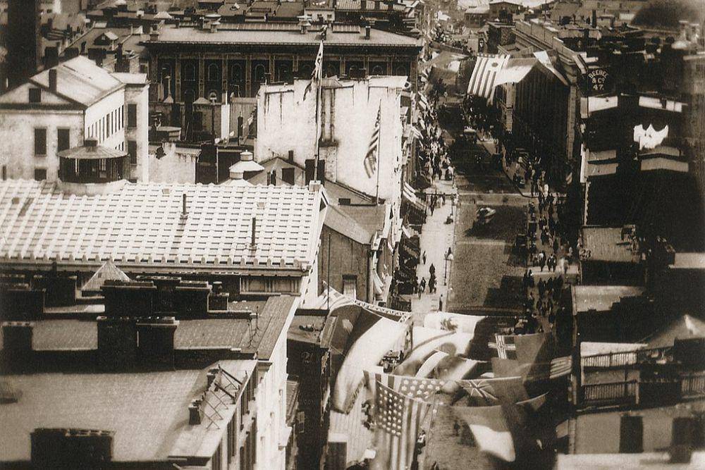 potret Wall Street, Kota New York pada abad ke-19 (commons.wikimedia.org/William England)