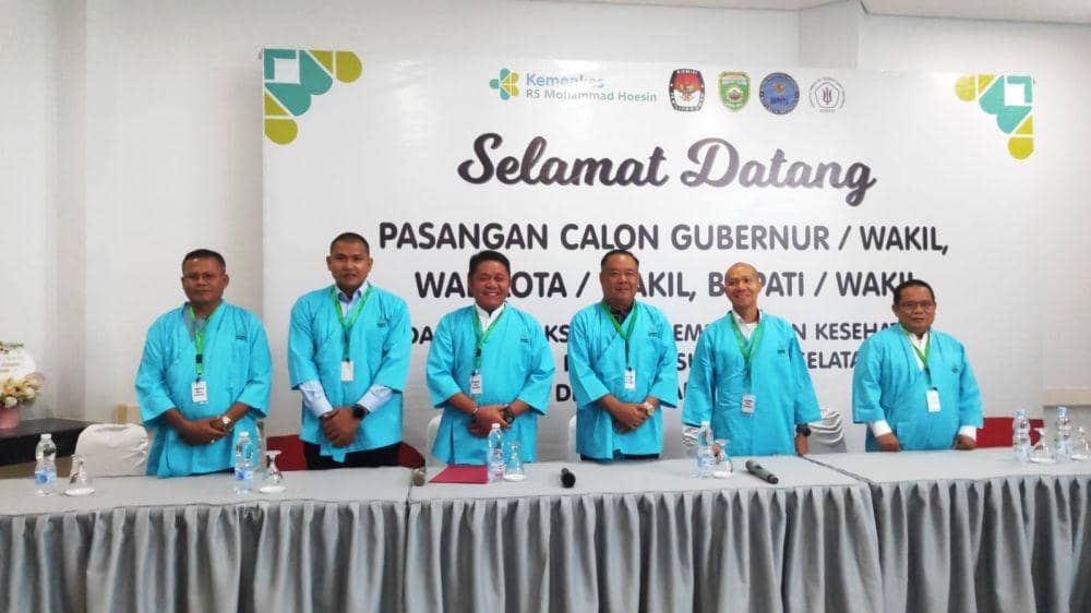 Bacagub-Cawagub Sumsel Mulai Tes Kesehatan di RSMH Palembang