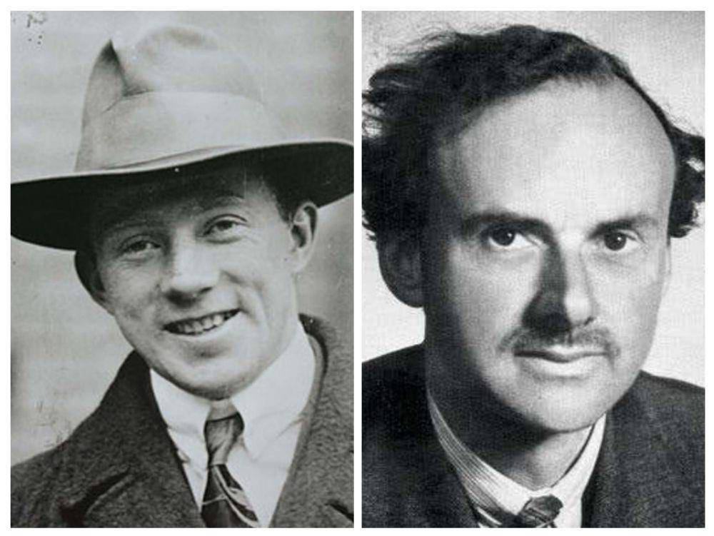 potret Werner Heisenberg dan Paul Dirac (berbagai sumber)
