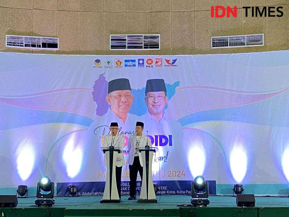 Sutarmidji-Didi Deklarasi di Gedung PCC hingga Lanjut ke KPU Kalbar