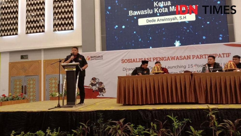 Bawaslu Makassar Launching 15 Posko Kawal Hak Pilih