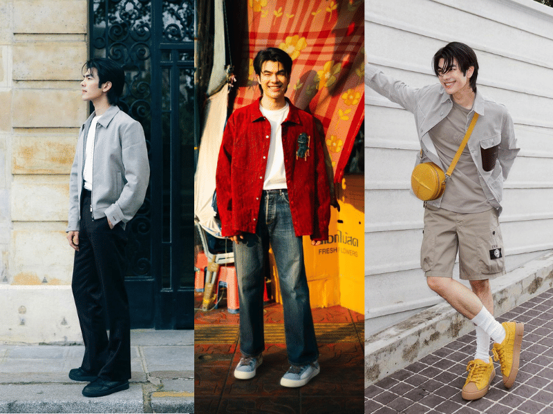 7 Ide Layering Outfit ala Mile Phakphum, Eye Catching!