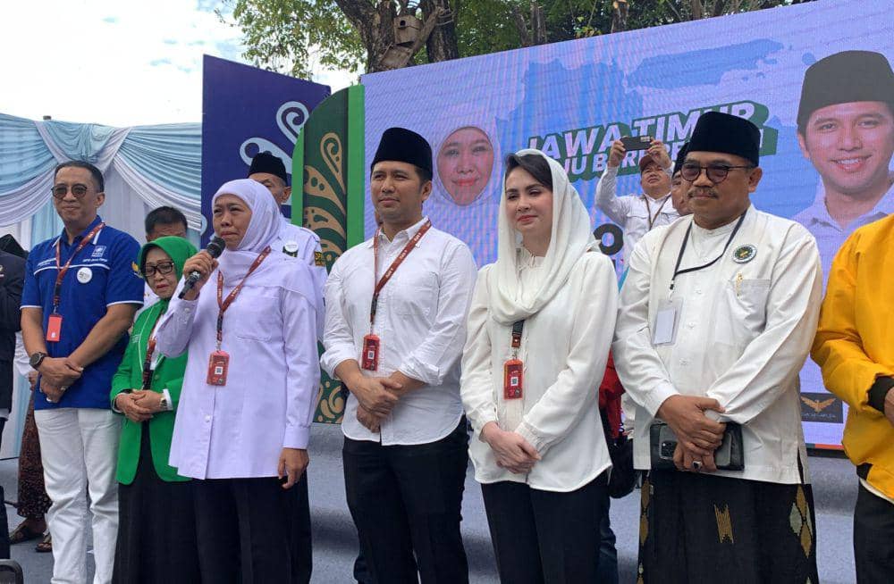 Jelang Daftar Pilgub Jatim, Khofifah-Emil Gelar Kirab Budaya