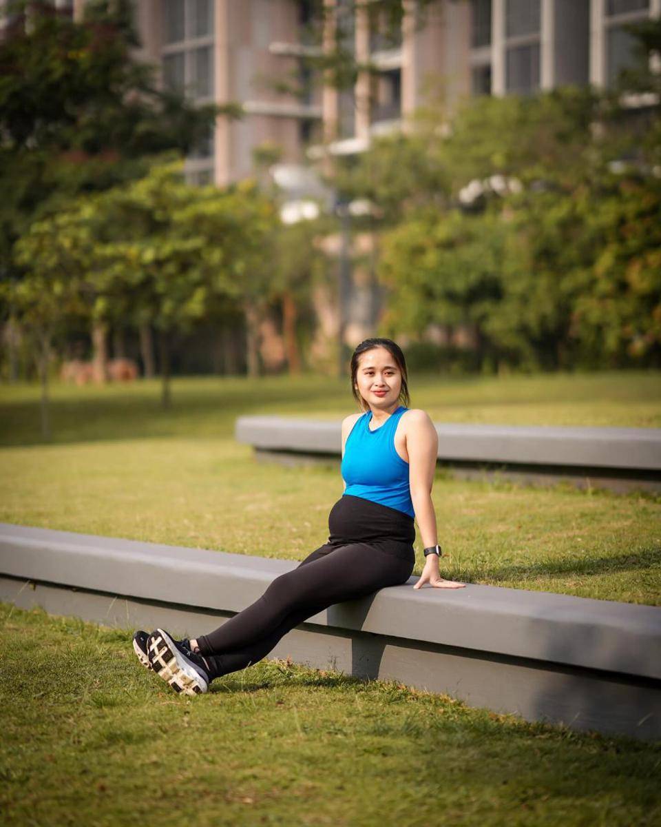 potret Gritte Agatha olahraga saat hamil (instagram.com/gritteagathaa)