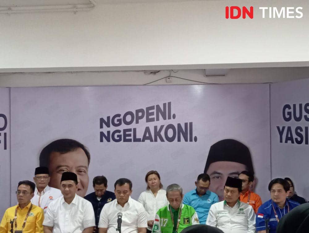 Posko pemenangan Luthfi-Yasin. (IDN Times/Fariz Fardianto)