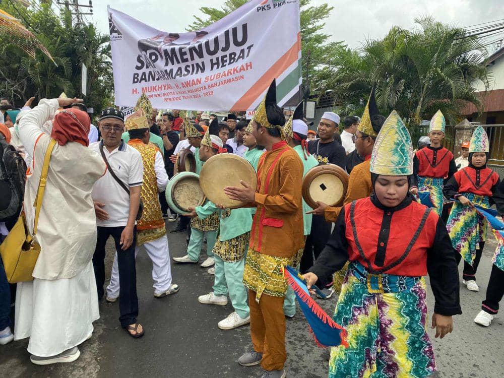 Dua Paslon Wali Kota Banjarmasin Resmi Mendaftar ke KPU