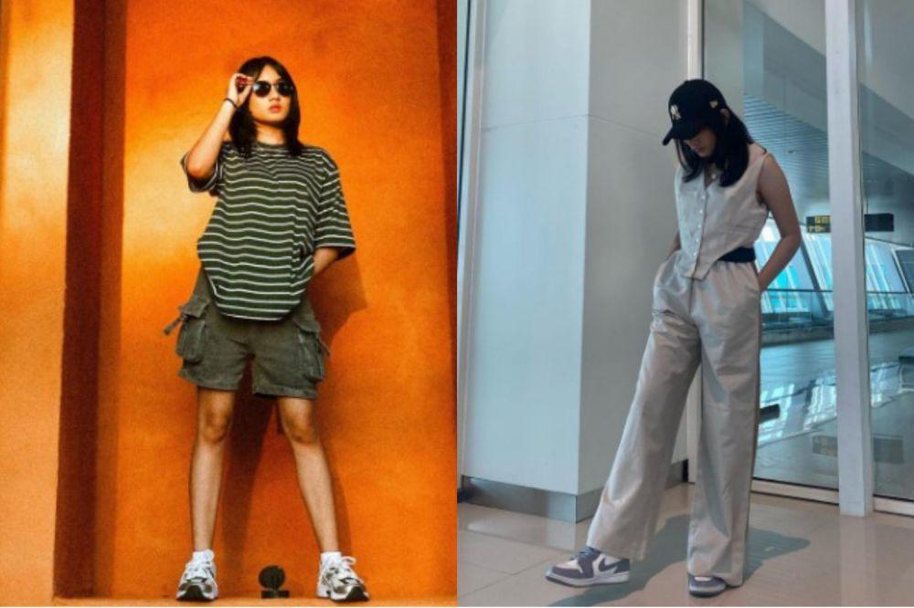 8 Ide Mix and Match Outfit Amanda JKT48, Gaya Boyish Natural