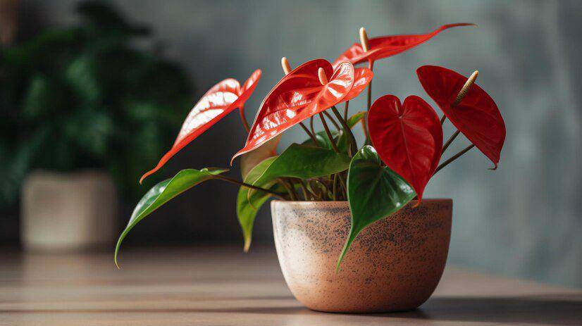 ilustrasi anthurium (Freepik.com/ Hashmii)