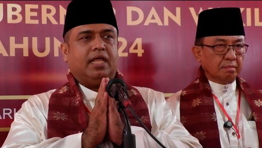 Didampingi Politisi Partai, M Nasir-HM Wardan Mendaftar Cagub Riau